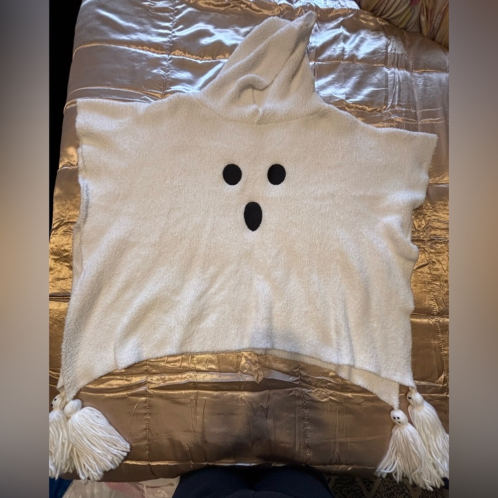 Ghost Poncho with ghost tassels
